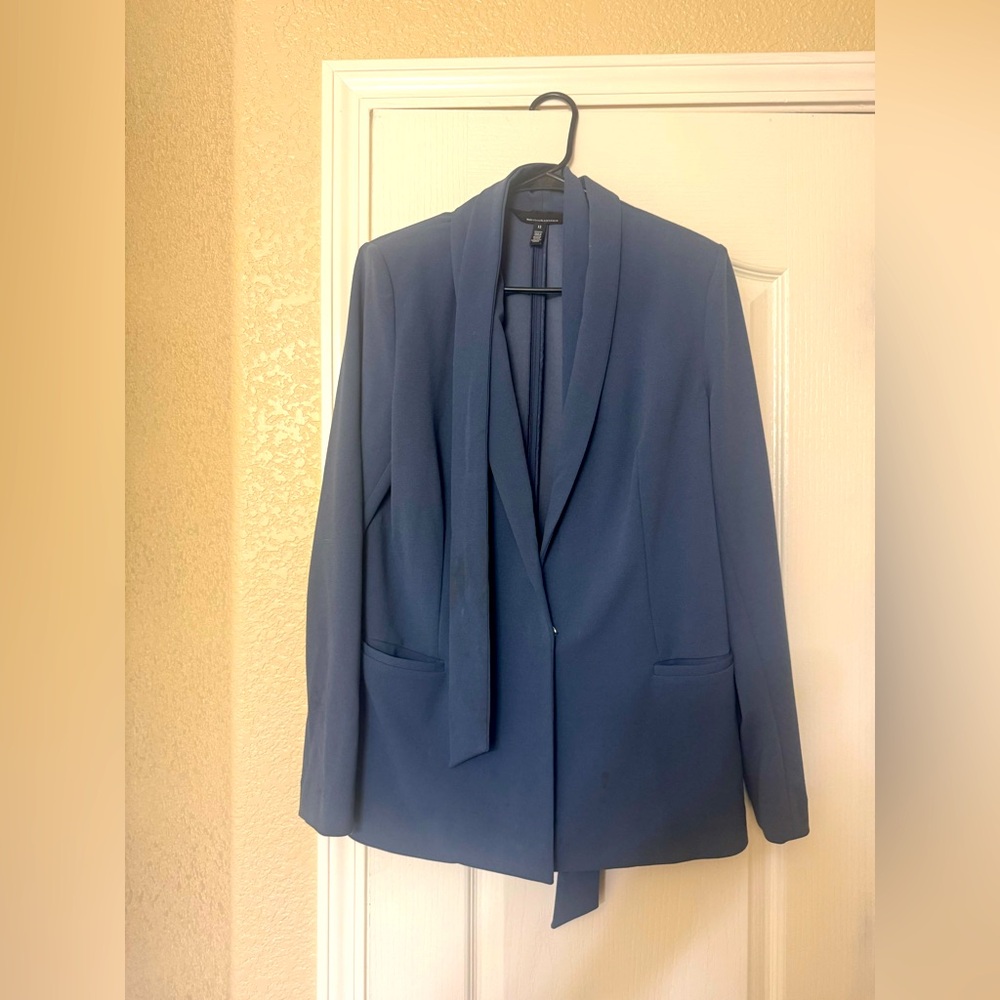 WhiteHouse Black Market Jacket, one snap with belt.